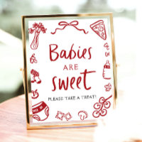 Italian Hand Drawn Babies Are Sweet Take a Treat