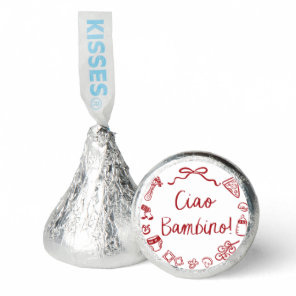 Italian Hand Drawn Pizza Ciao Bambino Baby Shower Hershey®'s Kisses®