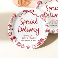Italian Hand Drawn Special Delivery Baby Shower