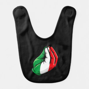 Italian Hand Gesture Baby Bib