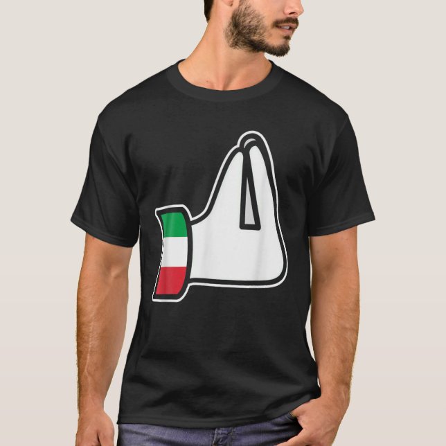 Italian Hand Gesture Italia Italy Italiano Humor F T-Shirt (Front)