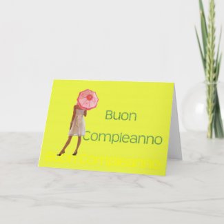 Italian Happy Birthday Card