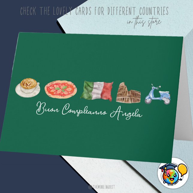 Italian Happy Birthday Card, Buon Compleanno Italy Card (Creator Uploaded)