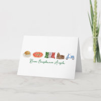 Italian Happy Birthday Card, Buon Compleanno Italy