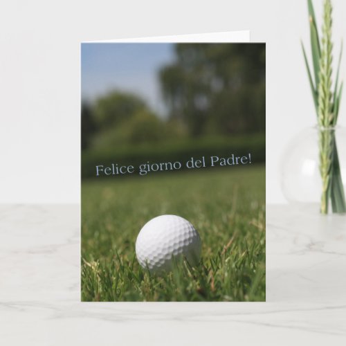 Italian Happy Fathers day Card