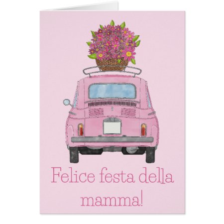 Italian Happy Mother’s Day Fiat 500
