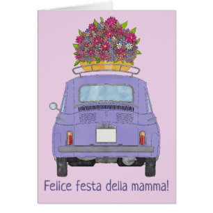 italian Happy Mother’s Day Fiat 500 Cards