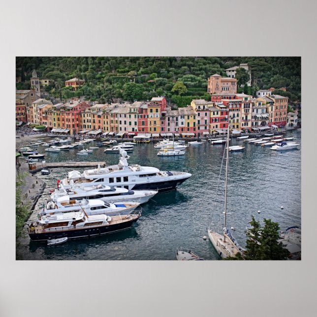 Italian Harbor Village - Portofino Poster (Front)