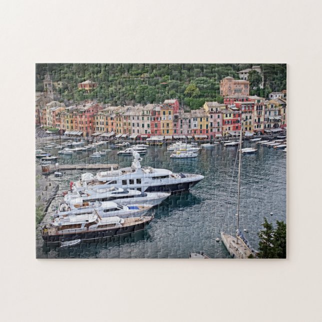 Italian Harbor Village - Portofino Puzzle (Horizontal)