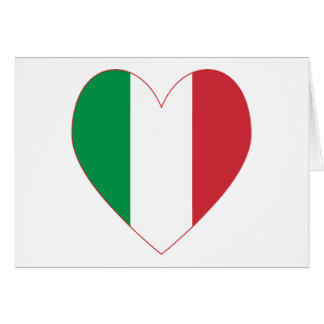 Italian Heart Flag Cards