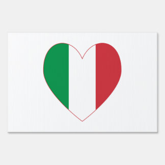 Italian Heart Flag Sign