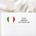 **ITALIAN HEART** RETURN ADDRESS LABEL | Zazzle