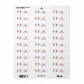 **ITALIAN HEART** RETURN ADDRESS LABEL | Zazzle