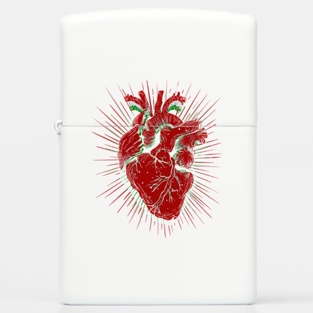 Italian heart zippo lighter (Front)