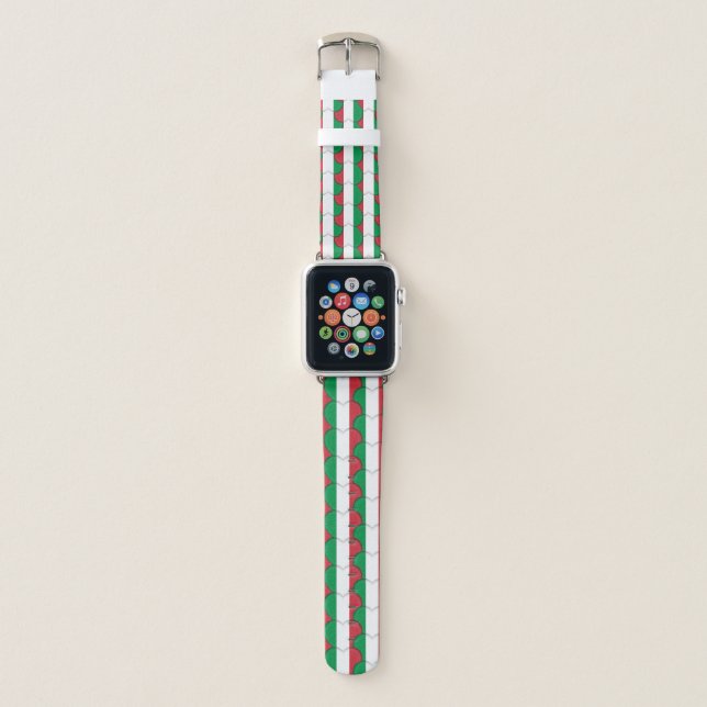Italian Hearts & Italian Flag fashion / Italy Apple Watch Band (Front)