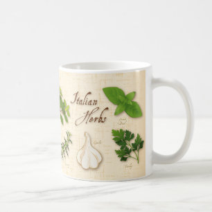 Italian Herbs, Basil, Oregano, Parsley, Garlic Coffee Mug