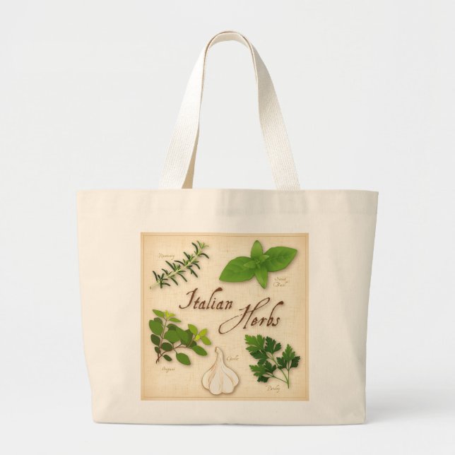 Italian Herbs Tote Bag (Front)