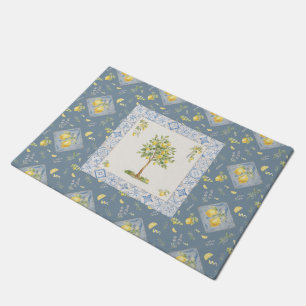 Italian Heritage Riviera Entry Watercolor Lemon Doormat