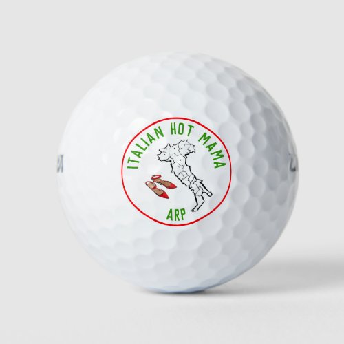  Italian Hot MAMA Italia Italy Map Golf Balls