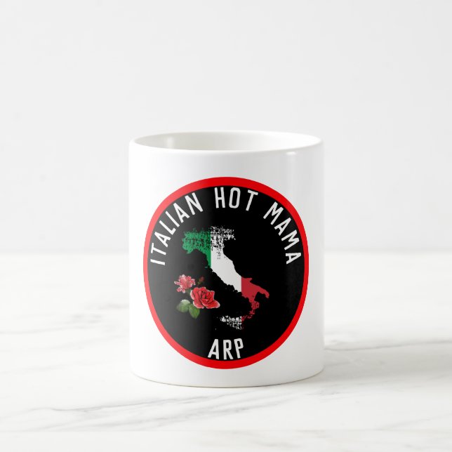 *~* Italian Hot MAMA Italy Map Italia Coffee Mug (Center)