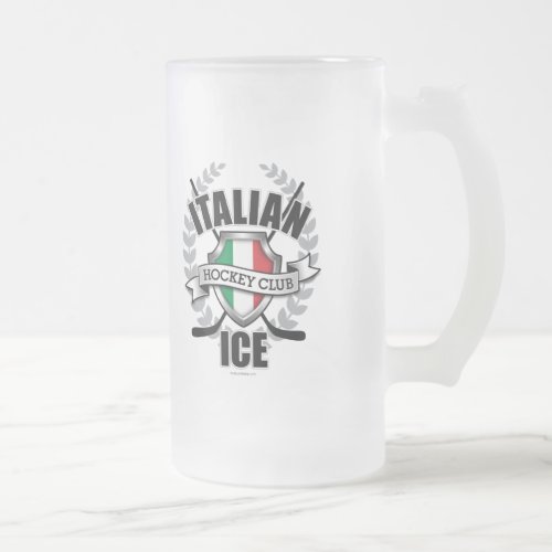 Italian Ice Frosted Glass Beer Mug