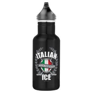 Italian Ice Hockey Stainless Steel Water Bottle