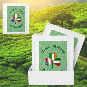 Italian Irish American Shamrock Personalized Tea Bag Drink Mix