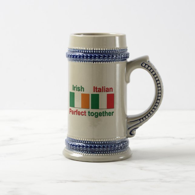 Italian Irish - Perfect Together! Beer Stein (Right)