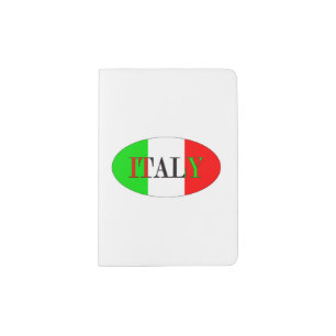 Italian Isolated Rugby Ball Passport Holder