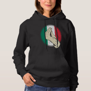 Italian  Italian Hand Gesture Women Men Hoodie