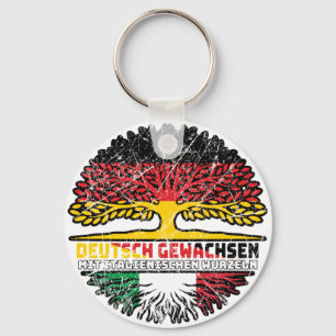Italian Italienisch Deutsch Deutschland Baum Keychain