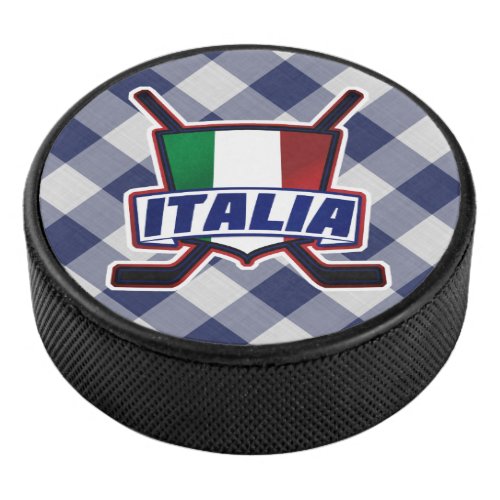 Italian Italy Ice Hockey Team Puck