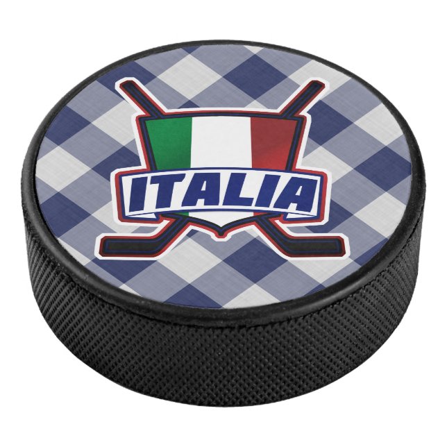 Italian Italy Ice Hockey Team Puck (3/4)