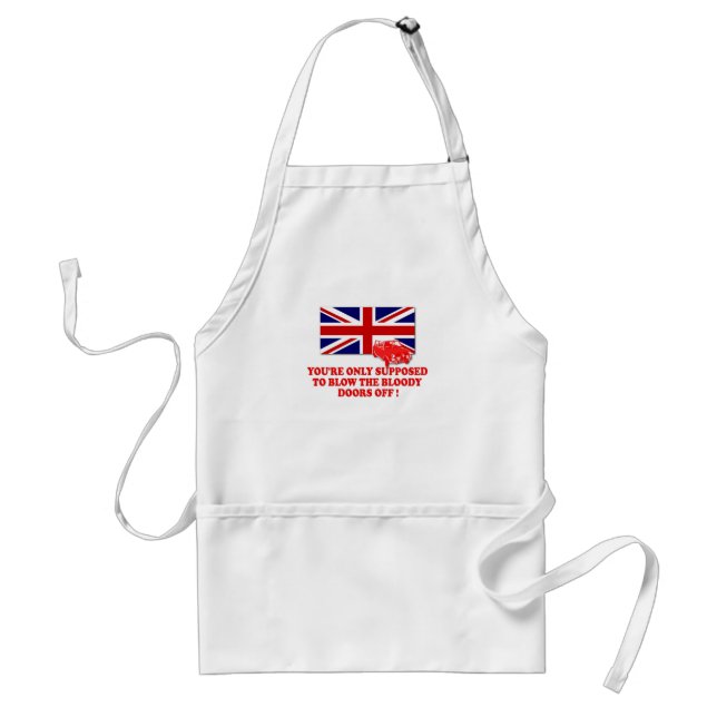 Italian Job Union Jack shirts Adult Apron (Front)