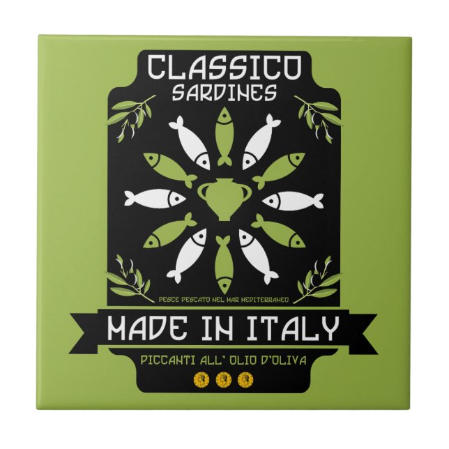 Italian Kitchen Ceramic Tile (Front)