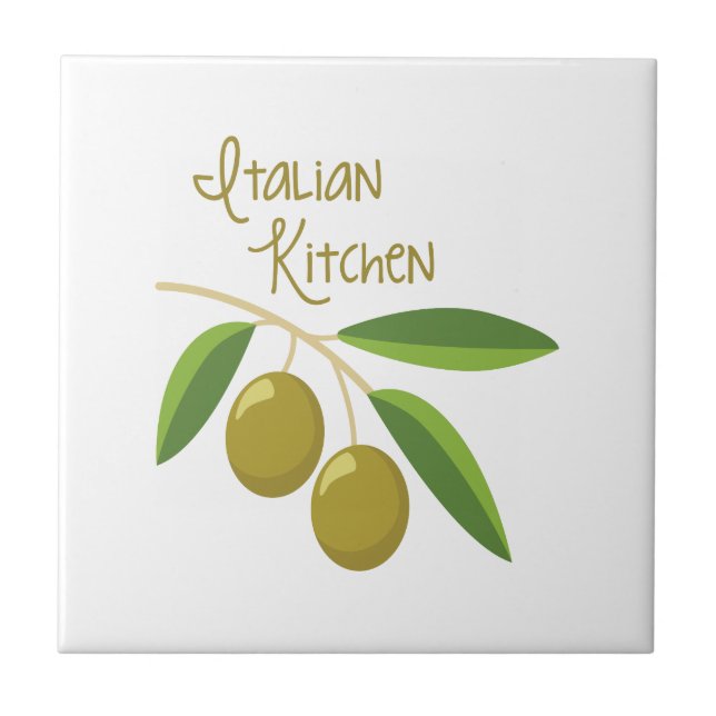 Italian Kitchen Ceramic Tile (Front)