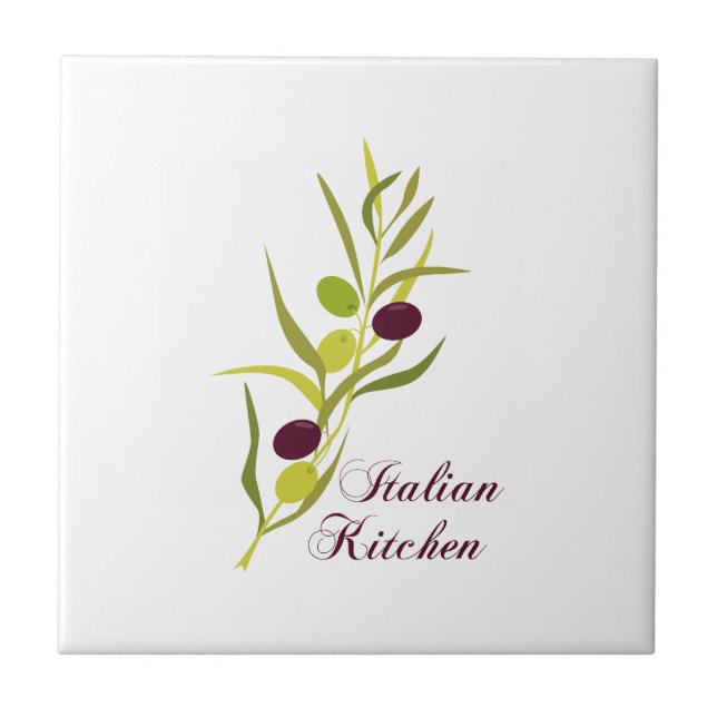 Italian Kitchen Ceramic Tile (Front)