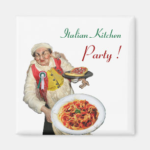 ITALIAN KITCHEN ,cream Magnet