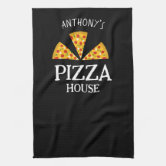 World's Best Pizza Customized Dish Towel Retro Pizzeria 