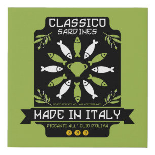 Italian Kitchen Faux Canvas Print