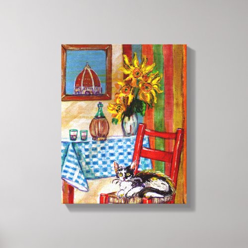 ITALIAN KITCHEN IN FLORENCE CANVAS PRINT