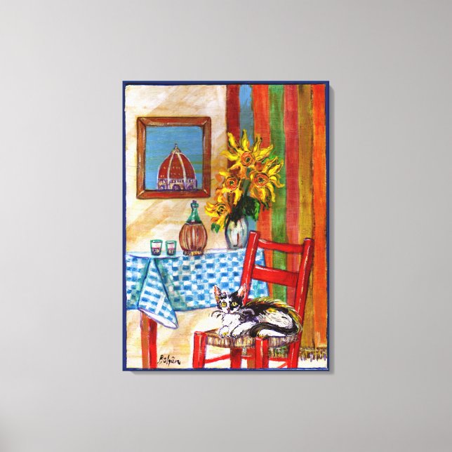 ITALIAN KITCHEN IN FLORENCE CANVAS PRINT (Front)