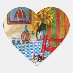ITALIAN KITCHEN IN FLORENCE heart Heart Sticker