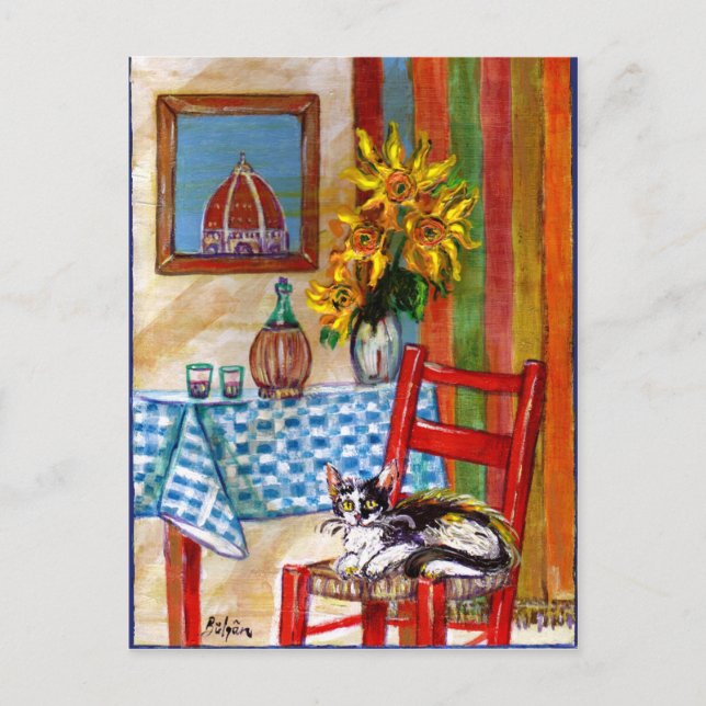ITALIAN KITCHEN IN FLORENCE POSTCARD (Front)