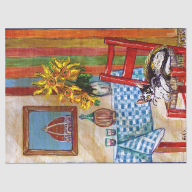 ITALIAN KITCHEN IN FLORENCE TISSUE PAPER (Front)