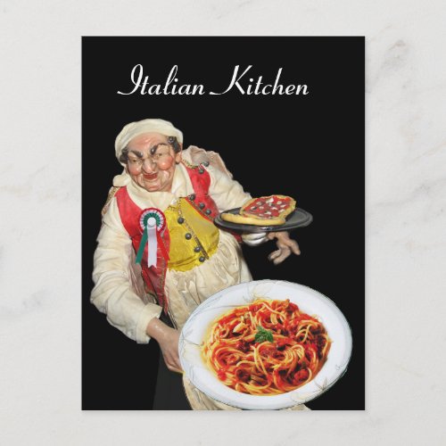 ITALIAN KITCHEN  Recipe Postcard