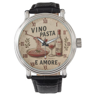 Italian Kitchen Rustic Wine & Pasta Farmhouse Watch