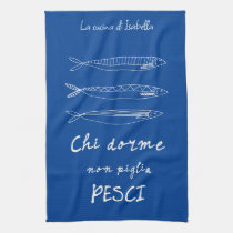 Blue Italian Tea Towel