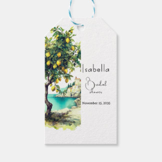 Italian La Dolce Vita Bridal Shower Gift Tags