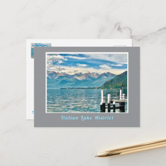 Italian Lake District/Lake And Mountains Postcard